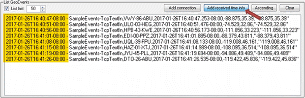 GeoEvent Logger add received time information GeoEvent Logger add received time information